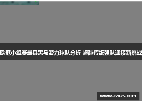 欧冠小组赛最具黑马潜力球队分析 超越传统强队迎接新挑战